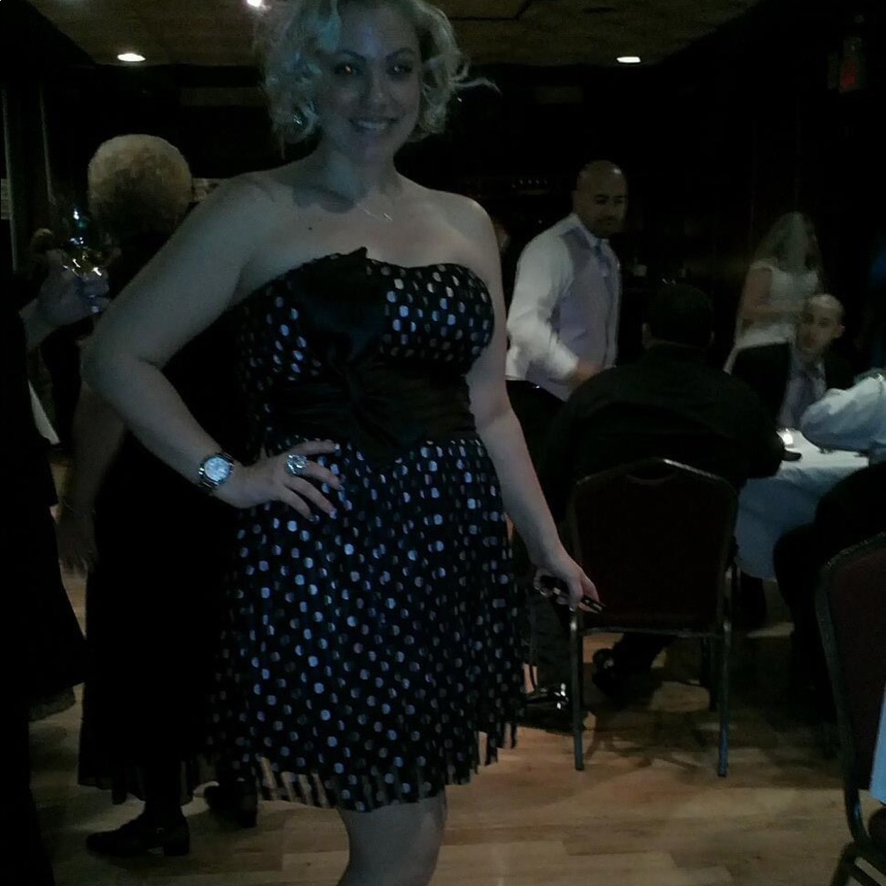 Size large polka dot dress